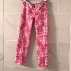 Pink design workout leggings